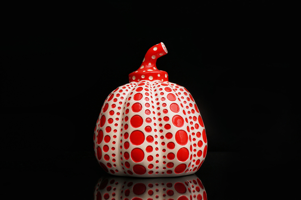 'Pumpkin' White/Red Sculpture