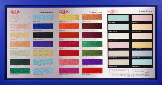 Colour Chart' with Glitter