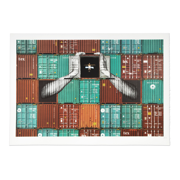 Ballerina in Containers, Holding Tight, Le Havre, France