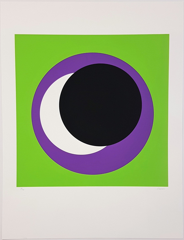 Black and Purple Circle (Cercle noir et lilas)