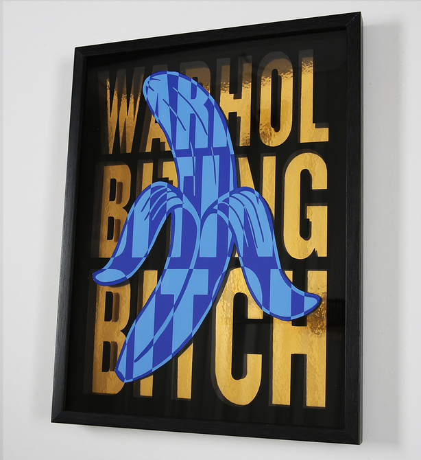 Warhol Biting Bitch – Blue Banana