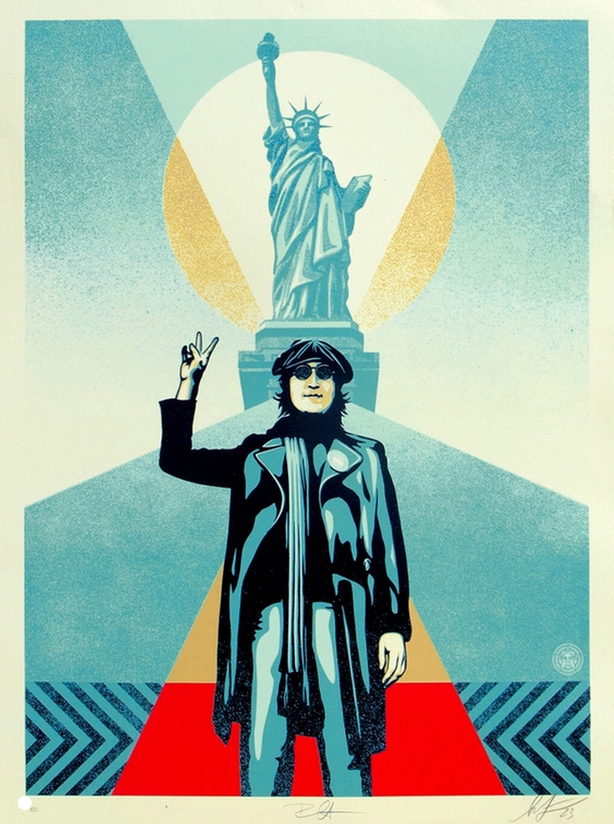 Lennon Peace and Liberty (Blue)