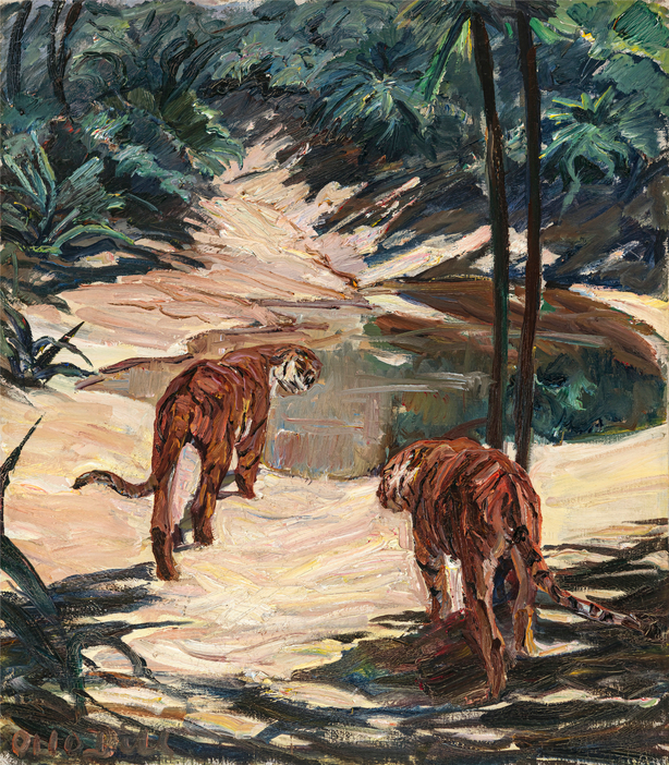 Tigers at the waterhole