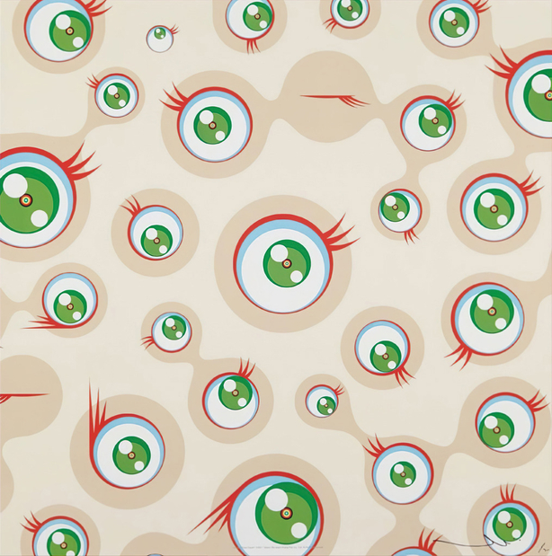 Jellyfish Eyes - Black and Jellyfish Eyes - White 2 works by Takashi  Murakami on artnet