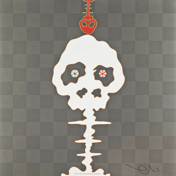 Monogramouflage denim skull White by Takashi Murakami on artnet