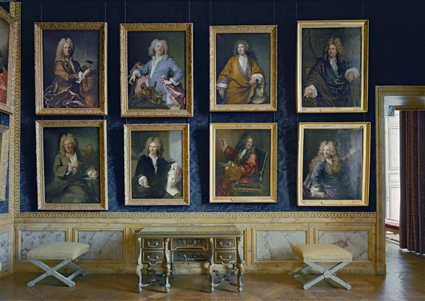 Salle du XVIIeme Portraits des Peintres de la Cour, No. 1, Versailles