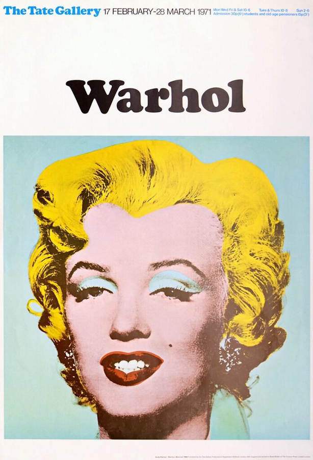 Andy Warhol Tate Gallery Poster of Marilyn Monroe