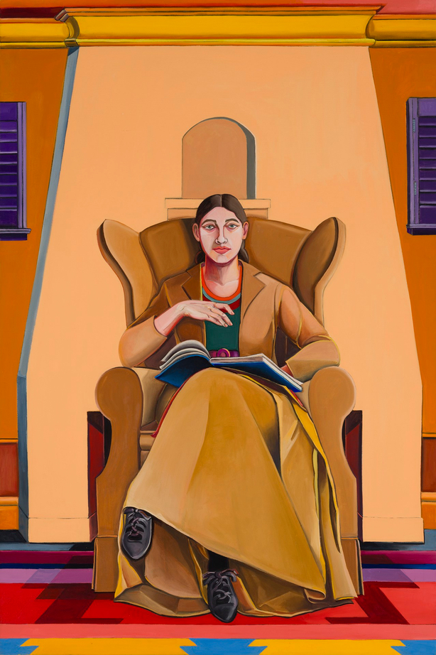 Seated Figure in Interior - Los Angeles