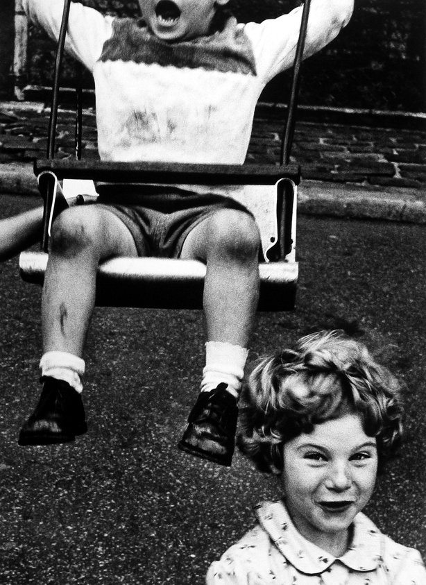 Boy on Swing + Smirking Girl, New York