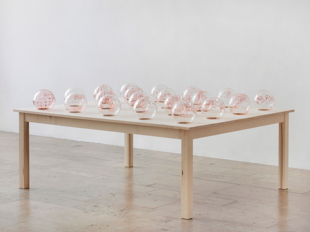 Untitled (20 glass balls)